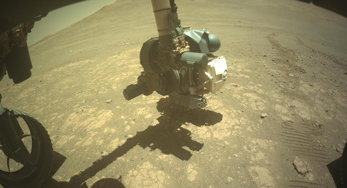 This image was taken by FRONT_HAZCAM_LEFT_A onboard NASA's Mars rover Perseverance on Sol 1649