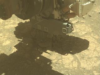 View image taken on Mars, Mars Perseverance Sol 1649: Front Left Hazard Avoidance Camera (Hazcam)