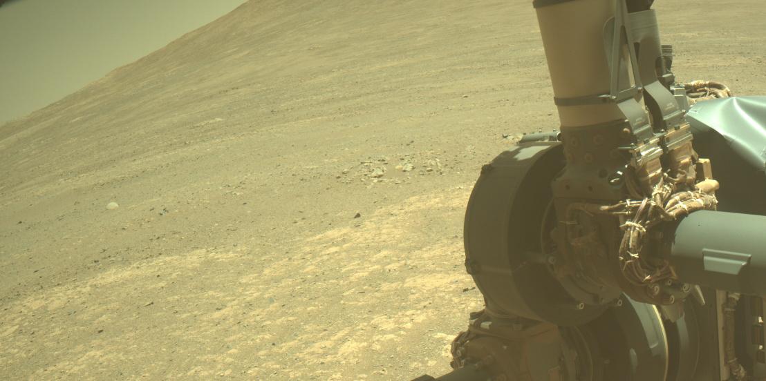 This image was taken by FRONT_HAZCAM_LEFT_A onboard NASA's Mars rover Perseverance on Sol 1649