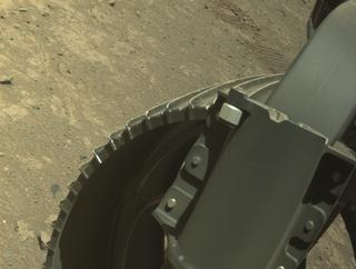 View image taken on Mars, Mars Perseverance Sol 1652: Front Right Hazard Avoidance Camera (Hazcam)