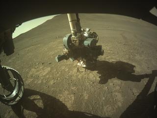 View image taken on Mars, Mars Perseverance Sol 1655: Front Left Hazard Avoidance Camera (Hazcam)