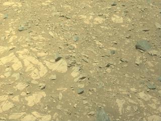 View image taken on Mars, Mars Perseverance Sol 1661: Front Left Hazard Avoidance Camera (Hazcam)