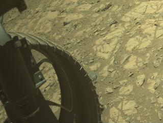 View image taken on Mars, Mars Perseverance Sol 1661: Front Left Hazard Avoidance Camera (Hazcam)