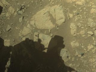 View image taken on Mars, Mars Perseverance Sol 1661: Front Right Hazard Avoidance Camera (Hazcam)