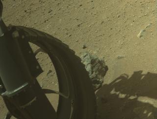 View image taken on Mars, Mars Perseverance Sol 1662: Front Left Hazard Avoidance Camera (Hazcam)