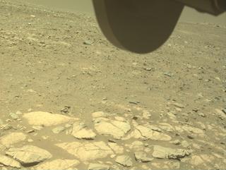View image taken on Mars, Mars Perseverance Sol 1662: Front Right Hazard Avoidance Camera (Hazcam)