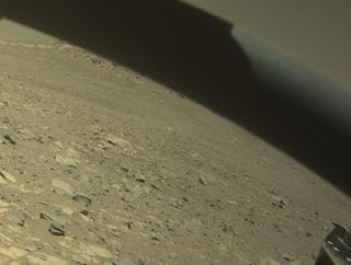 View image taken on Mars, Mars Perseverance Sol 1662: Front Right Hazard Avoidance Camera (Hazcam)