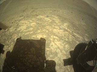 View image taken on Mars, Mars Perseverance Sol 1662: Rear Right Hazard Avoidance Camera (Hazcam)