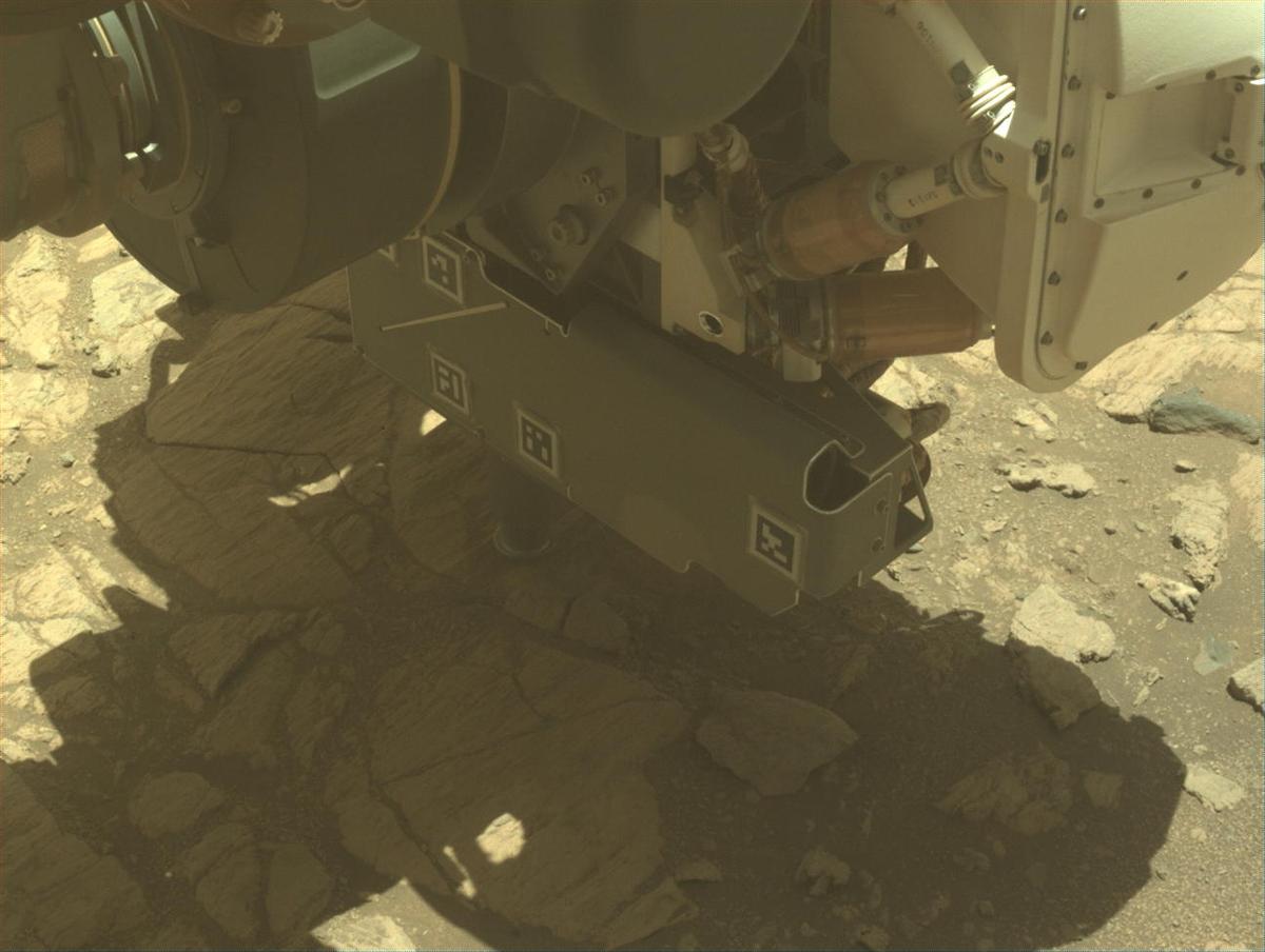 This image was taken by FRONT_HAZCAM_LEFT_A onboard NASA's Mars rover Perseverance on Sol 1663