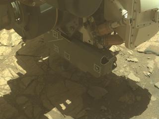 View image taken on Mars, Mars Perseverance Sol 1663: Front Left Hazard Avoidance Camera (Hazcam)