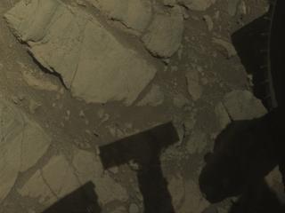 View image taken on Mars, Mars Perseverance Sol 1663: Front Left Hazard Avoidance Camera (Hazcam)