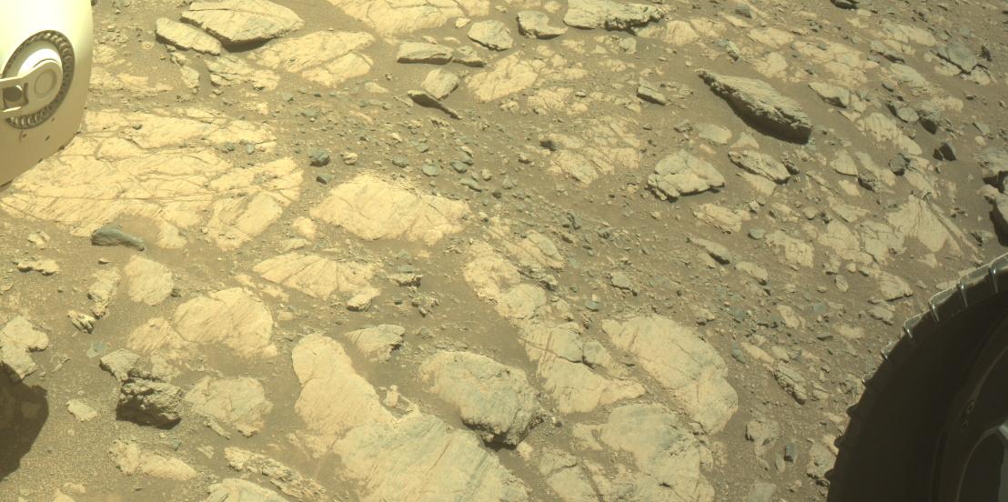 This image was taken by FRONT_HAZCAM_RIGHT_A onboard NASA's Mars rover Perseverance on Sol 1663