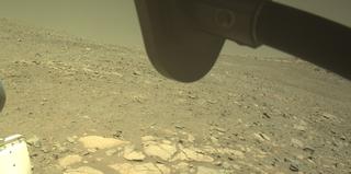 View image taken on Mars, Mars Perseverance Sol 1663: Front Right Hazard Avoidance Camera (Hazcam)