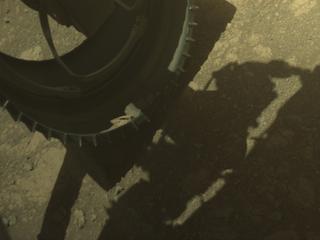 View image taken on Mars, Mars Perseverance Sol 1669: Front Left Hazard Avoidance Camera (Hazcam)