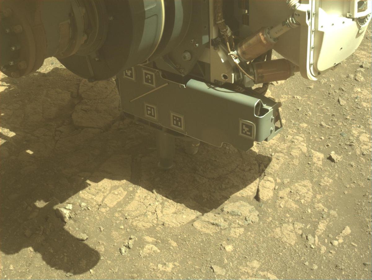 This image was taken by FRONT_HAZCAM_LEFT_A onboard NASA's Mars rover Perseverance on Sol 1671