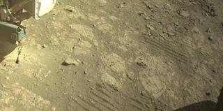 View image taken on Mars, Mars Perseverance Sol 1671: Front Left Hazard Avoidance Camera (Hazcam)