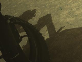 View image taken on Mars, Mars Perseverance Sol 1671: Front Left Hazard Avoidance Camera (Hazcam)