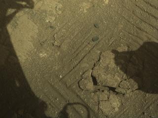 View image taken on Mars, Mars Perseverance Sol 1671: Front Right Hazard Avoidance Camera (Hazcam)