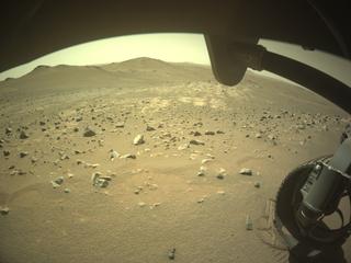 View image taken on Mars, Mars Perseverance Sol 1675: Front Right Hazard Avoidance Camera (Hazcam)