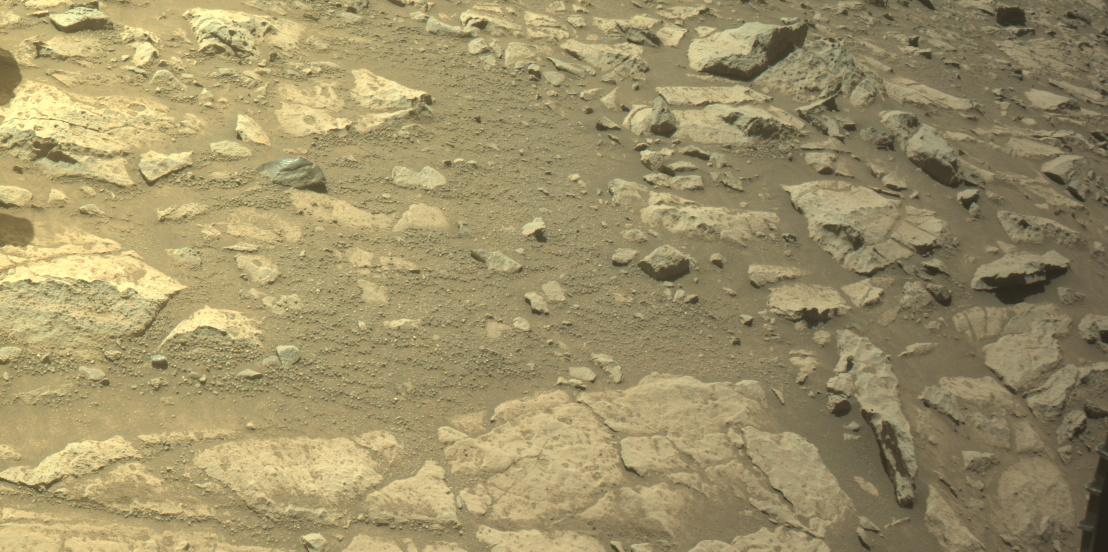 This image was taken by FRONT_HAZCAM_LEFT_A onboard NASA's Mars rover Perseverance on Sol 1678
