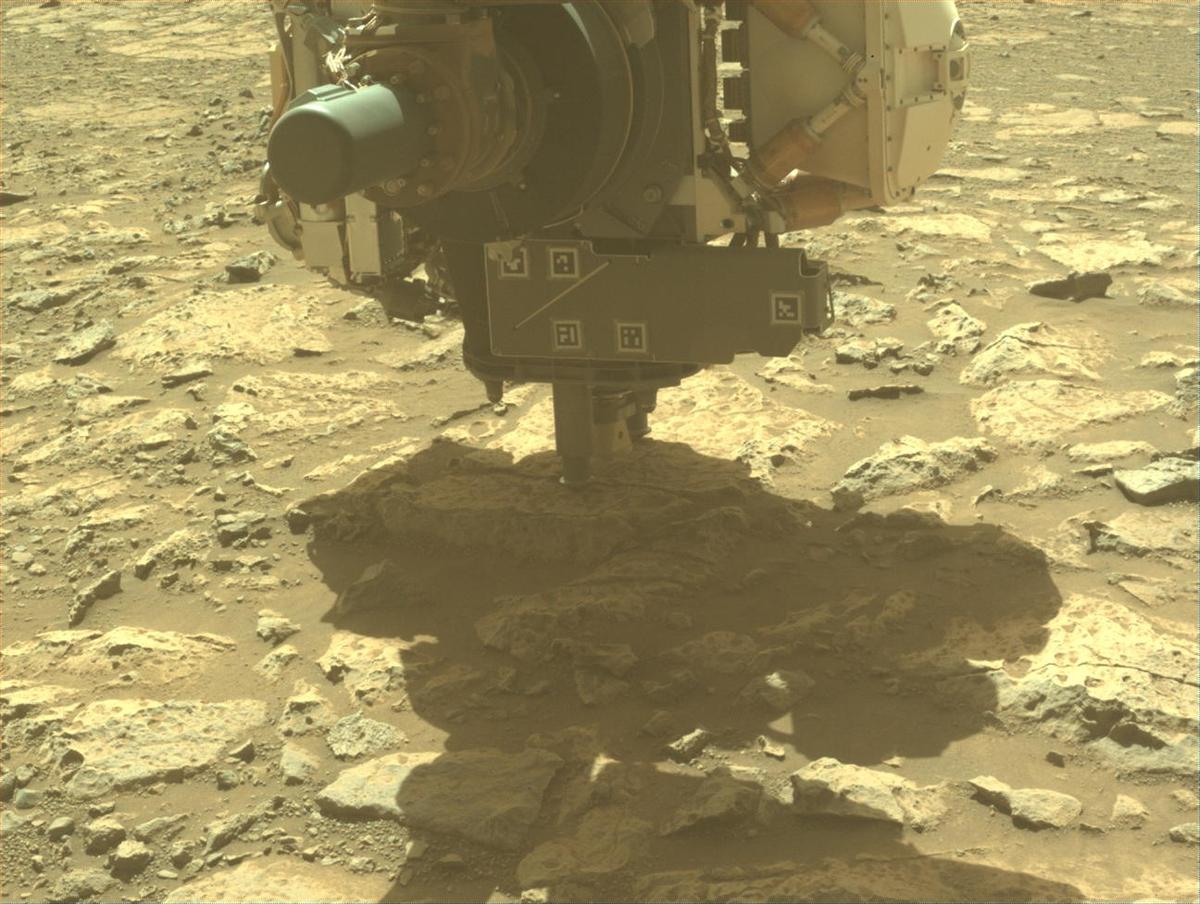 This image was taken by FRONT_HAZCAM_LEFT_A onboard NASA's Mars rover Perseverance on Sol 1678