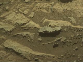 View image taken on Mars, Mars Perseverance Sol 1678: Front Left Hazard Avoidance Camera (Hazcam)