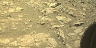 View image taken on Mars, Mars Perseverance Sol 1678: Front Right Hazard Avoidance Camera (Hazcam)