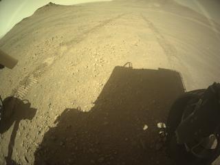 View image taken on Mars, Mars Perseverance Sol 1686: Rear Right Hazard Avoidance Camera (Hazcam)