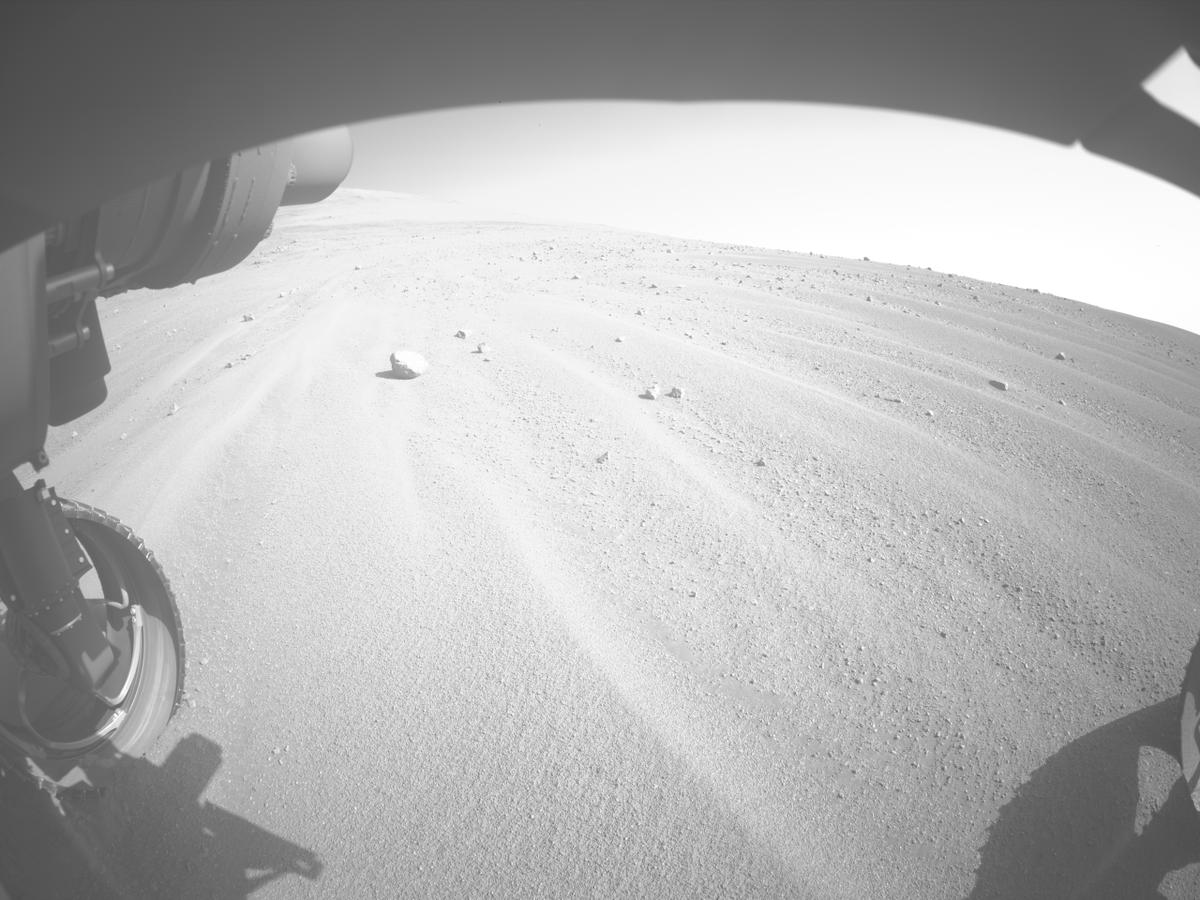 This image was taken by FRONT_HAZCAM_LEFT_A onboard NASA's Mars rover Perseverance on Sol 1688