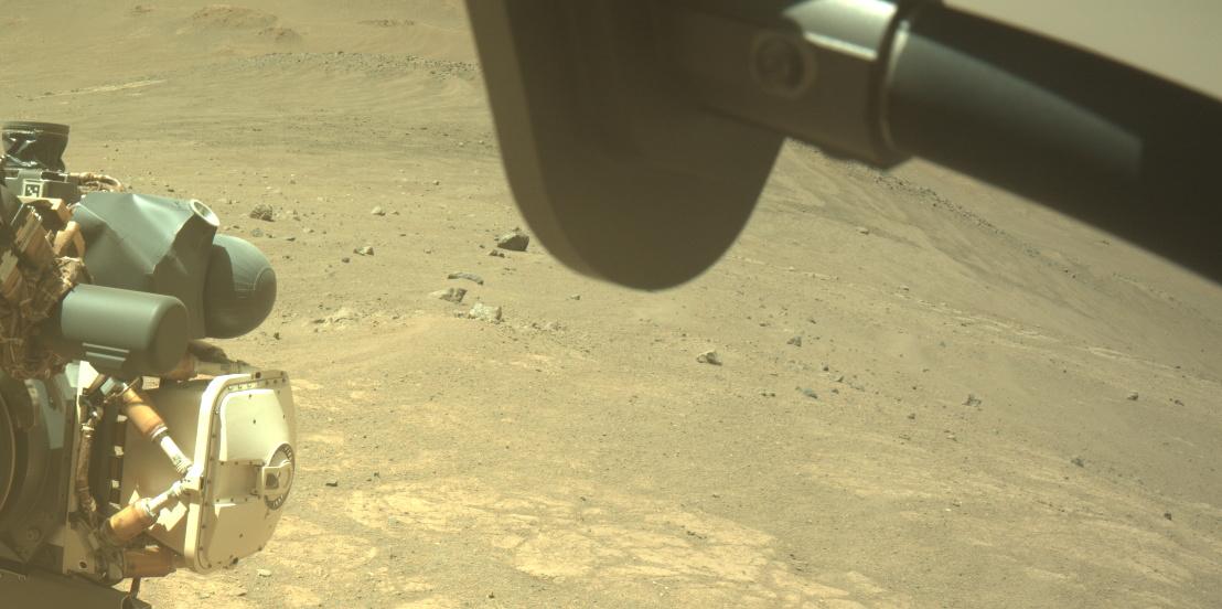 This image was taken by FRONT_HAZCAM_RIGHT_A onboard NASA's Mars rover Perseverance on Sol 1692