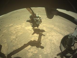 View image taken on Mars, Mars Perseverance Sol 1692: Front Right Hazard Avoidance Camera (Hazcam)