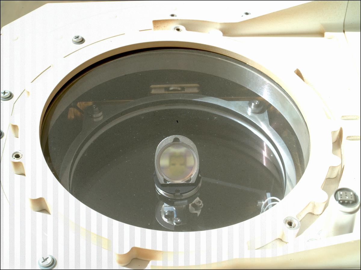 This image was taken by SHERLOC_WATSON onboard NASA's Mars rover Perseverance on Sol 1697