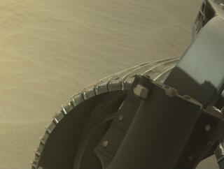 View image taken on Mars, Mars Perseverance Sol 1704: Front Right Hazard Avoidance Camera (Hazcam)