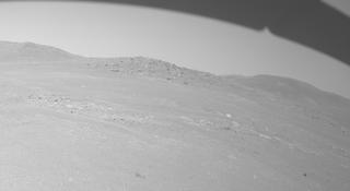 View image taken on Mars, Mars Perseverance Sol 1725: Front Left Hazard Avoidance Camera (Hazcam)