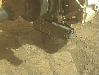 View image taken on Mars, Mars Perseverance Sol 1769: Front Left Hazard Avoidance Camera (Hazcam)