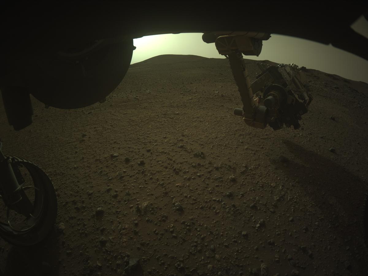 This image was taken by FRONT_HAZCAM_LEFT_A onboard NASA's Mars rover Perseverance on Sol 1777