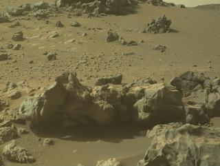 View image taken on Mars, Mars Perseverance Sol 1781: Front Left Hazard Avoidance Camera (Hazcam)