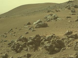 View image taken on Mars, Mars Perseverance Sol 1781: Front Left Hazard Avoidance Camera (Hazcam)