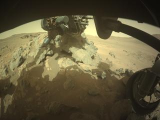View image taken on Mars, Mars Perseverance Sol 1800: Front Right Hazard Avoidance Camera (Hazcam)