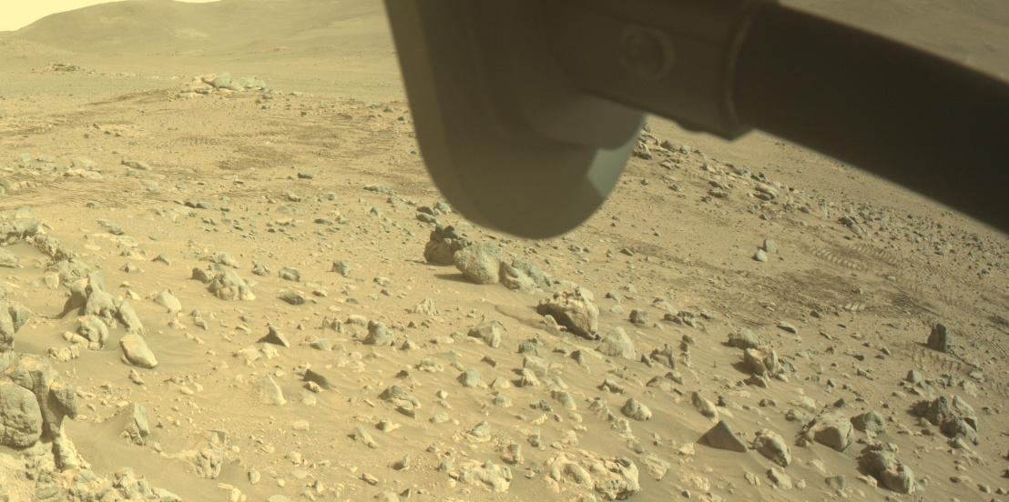 This image was taken by FRONT_HAZCAM_RIGHT_A onboard NASA's Mars rover Perseverance on Sol 1807