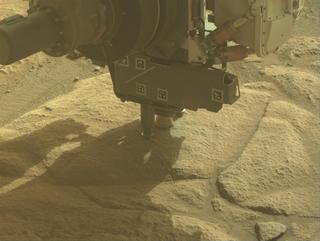 View image taken on Mars, Mars Perseverance Sol 1821: Front Left Hazard Avoidance Camera (Hazcam)
