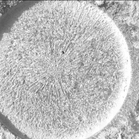 This image was taken by SHERLOC_WATSON onboard NASA's Mars rover Perseverance on Sol 1821