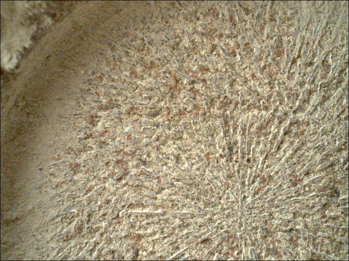 This image was taken by SHERLOC_WATSON onboard NASA's Mars rover Perseverance on Sol 1824