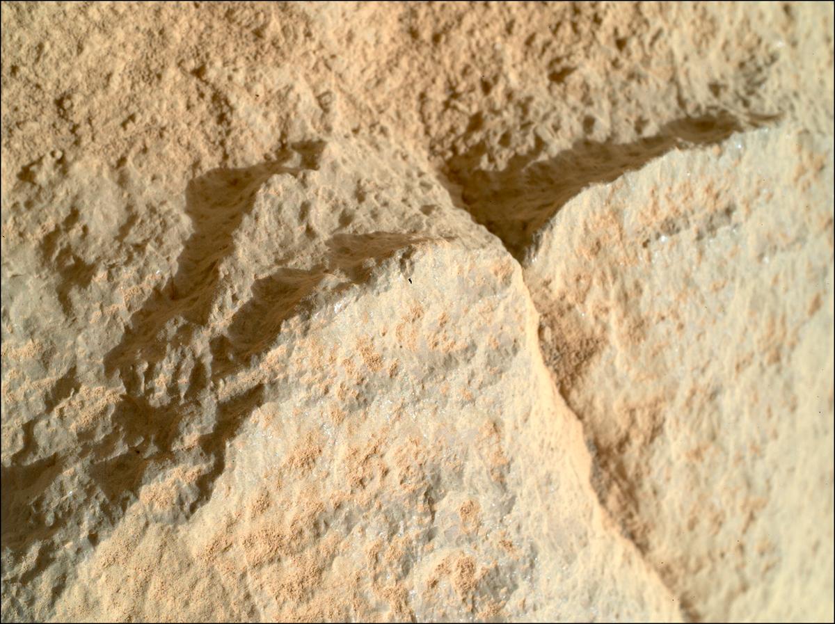 This image was taken by SHERLOC_WATSON onboard NASA's Mars rover Perseverance on Sol 1834