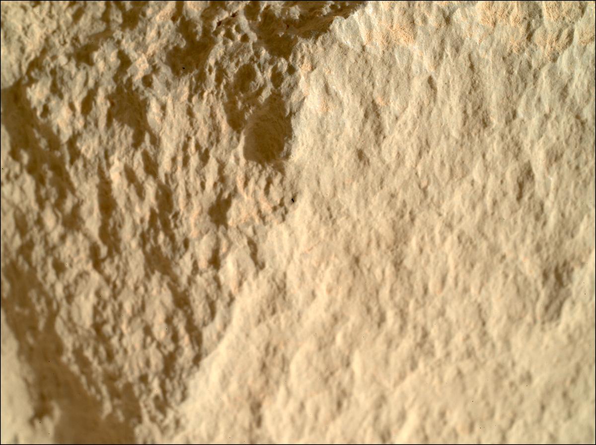 This image was taken by SHERLOC_WATSON onboard NASA's Mars rover Perseverance on Sol 1834