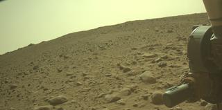 View image taken on Mars, Mars Perseverance Sol 1844: Front Left Hazard Avoidance Camera (Hazcam)