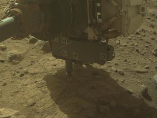 View image taken on Mars, Mars Perseverance Sol 1844: Front Left Hazard Avoidance Camera (Hazcam)