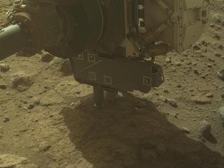 View image taken on Mars, Mars Perseverance Sol 1844: Front Left Hazard Avoidance Camera (Hazcam)