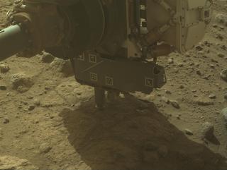 View image taken on Mars, Mars Perseverance Sol 1844: Front Left Hazard Avoidance Camera (Hazcam)