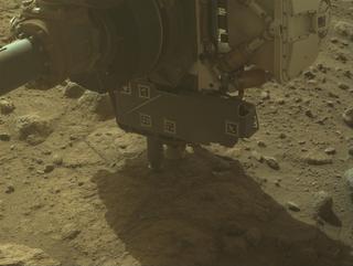 View image taken on Mars, Mars Perseverance Sol 1844: Front Left Hazard Avoidance Camera (Hazcam)
